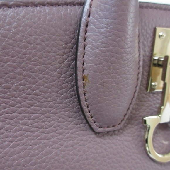 SALVATORE FERRAGAMO Purple Leather Shoulder Bag - Picture 15 of 16